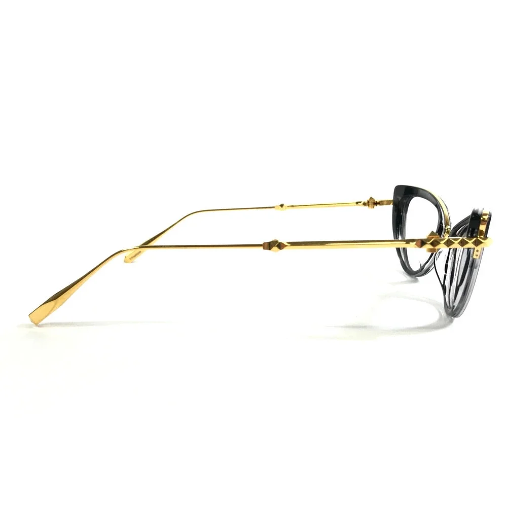Valentino Eyeglasses Frame V-DAYDREAM VLX-123A Yellow Gold Black Swirl 51-19-140